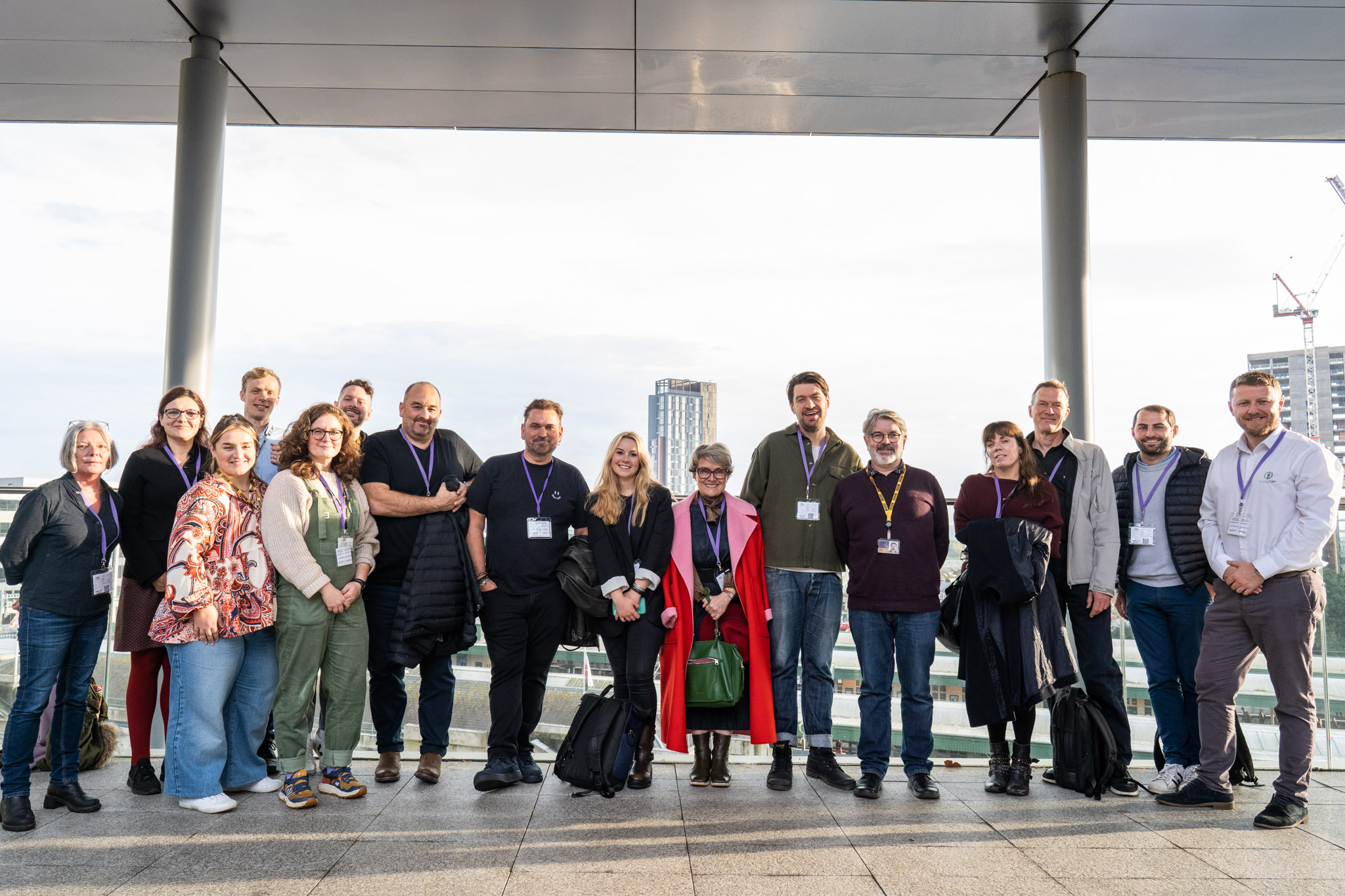 group of people standing together posing for a photo